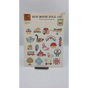 Mini Motif Folk Art, Leaflet 24, Cross Stitch Pattern